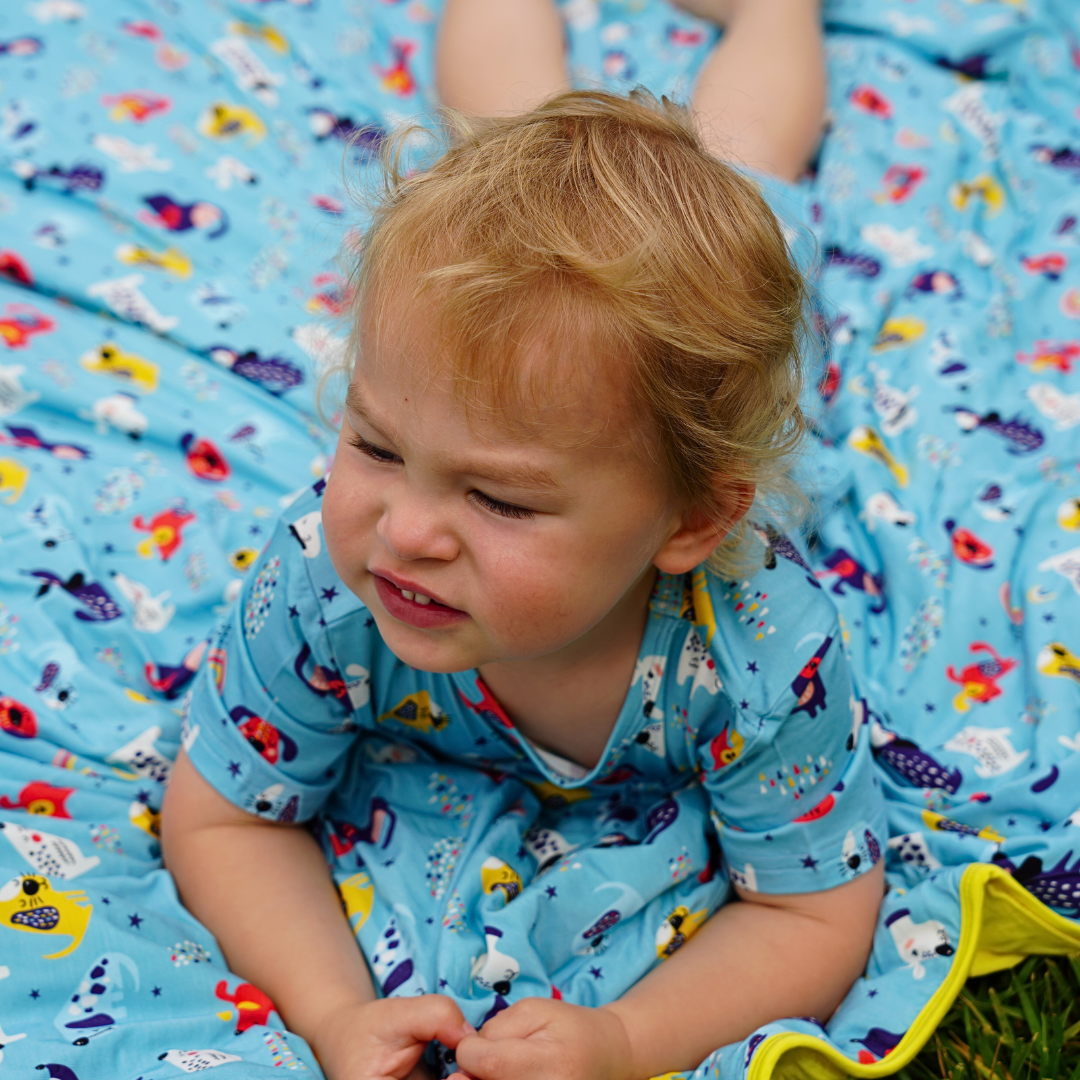 Bamboo Large Blanket Puppy Parade