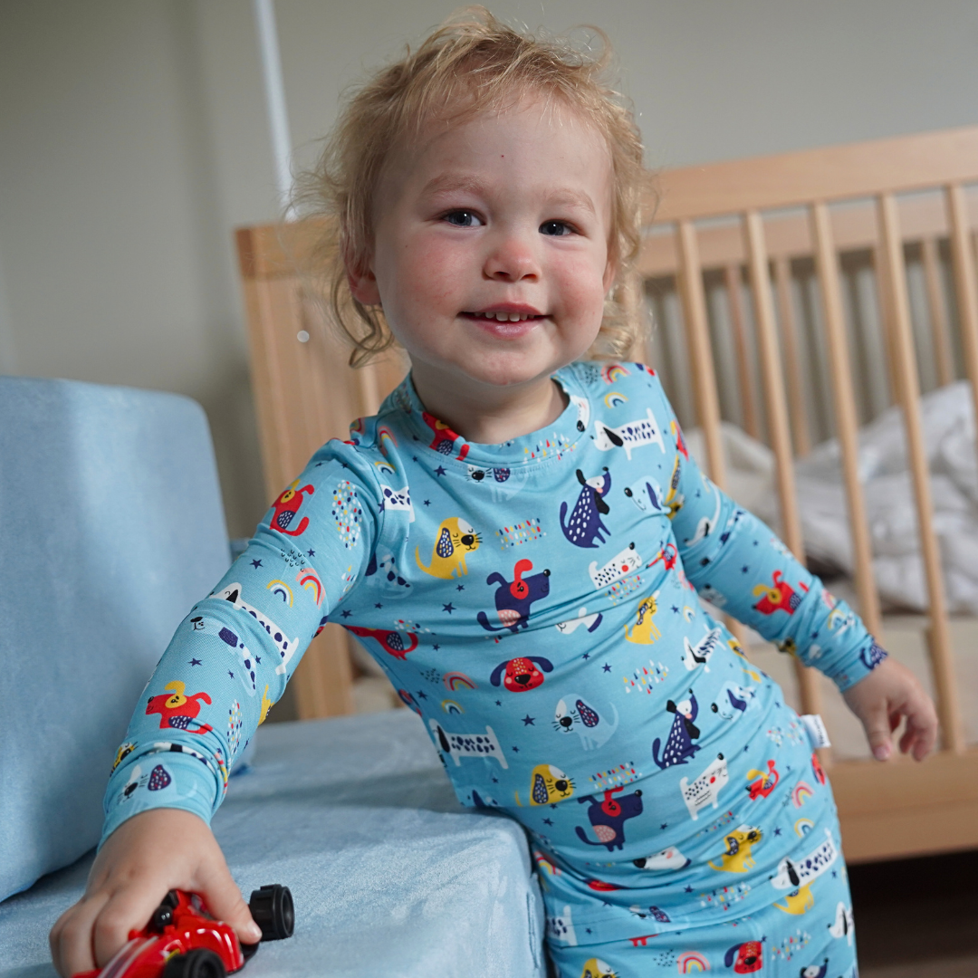 Bamboo Two Piece Pajama Puppy Parade