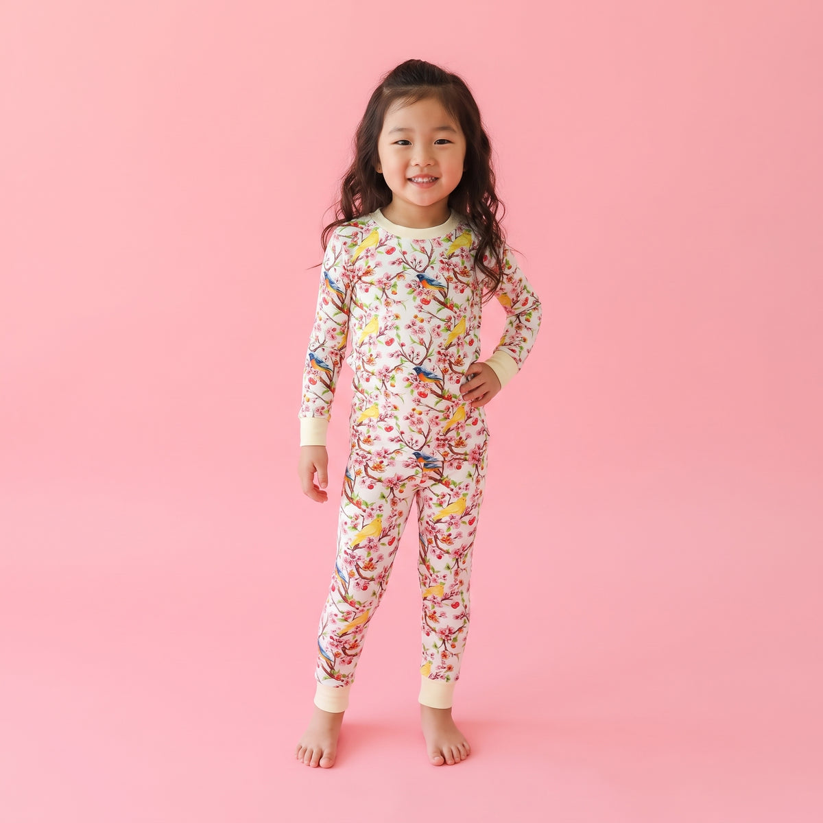 Bamboo Two-Piece Pajama Cherry Blossom