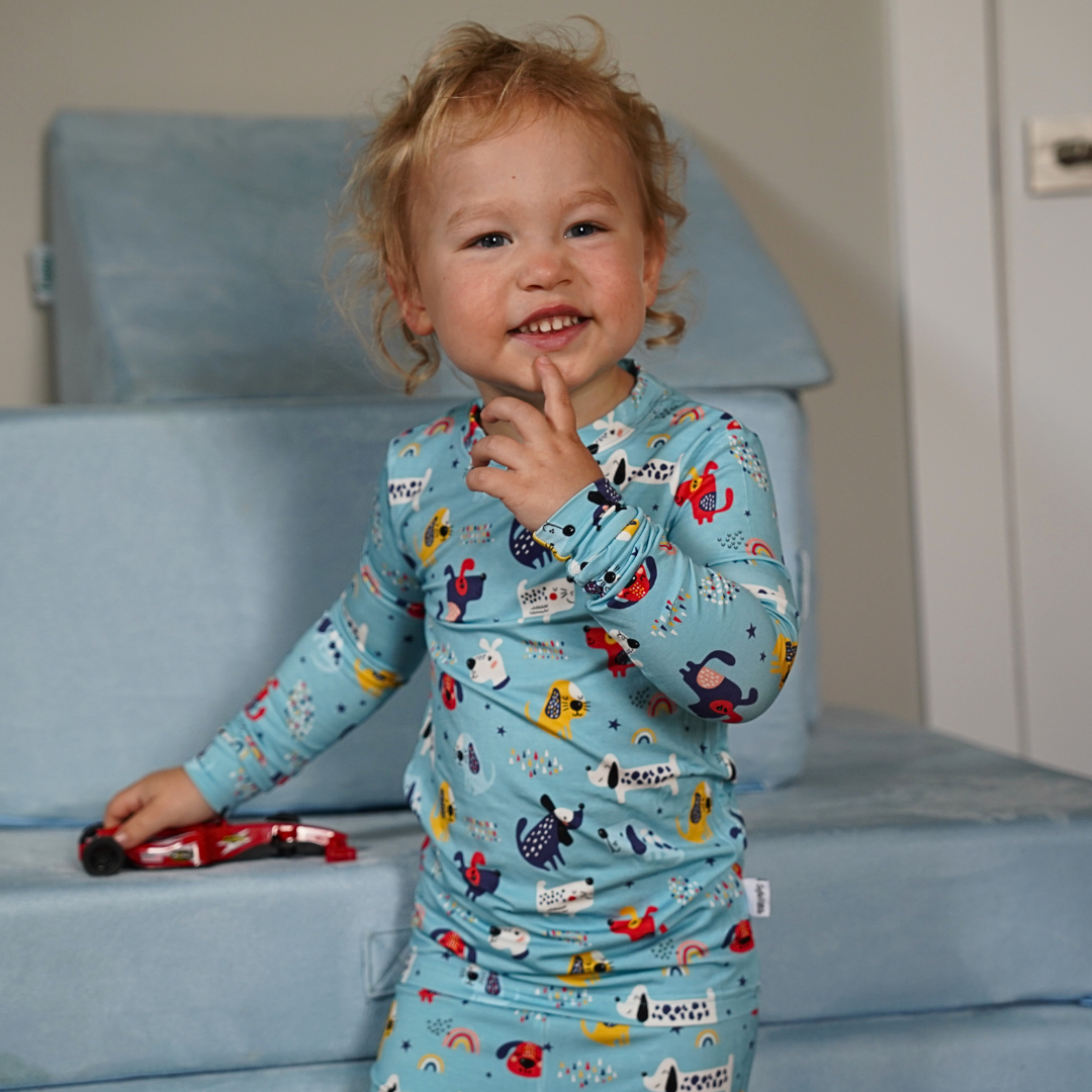 Bamboo Two Piece Pajama Puppy Parade