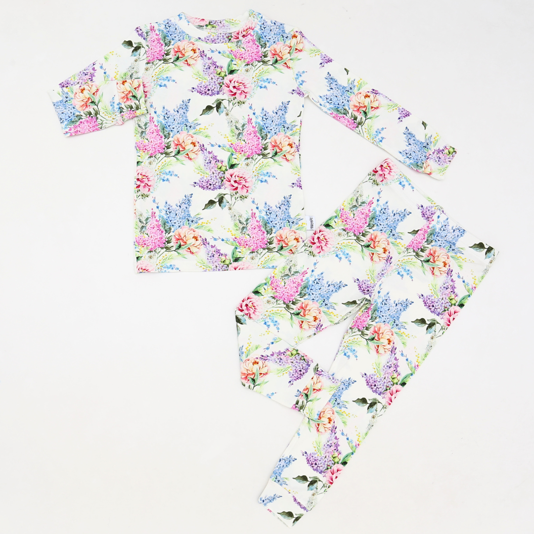 Bamboo Two Piece Pajama Wildflower Whimsy