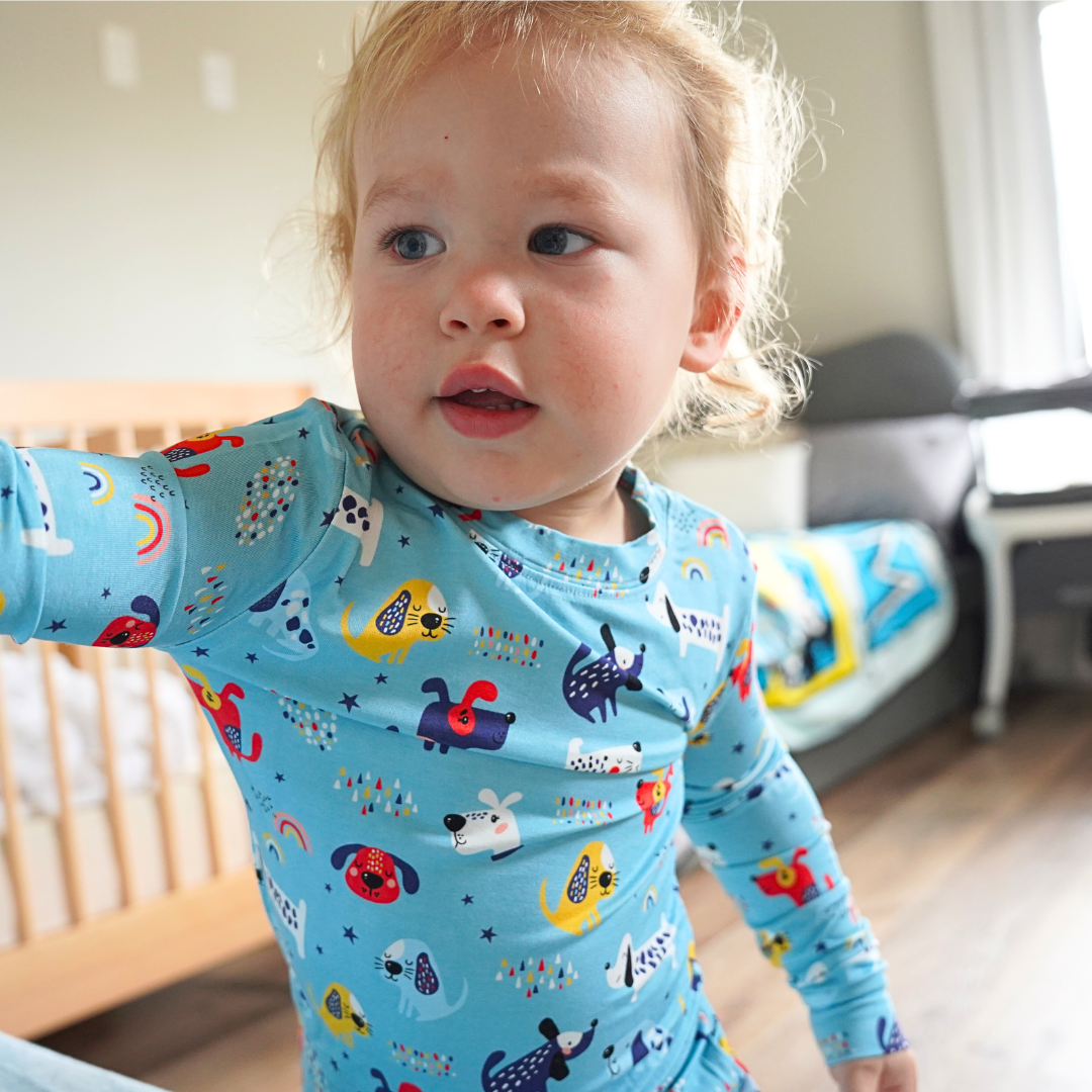 Bamboo Two Piece Pajama Puppy Parade