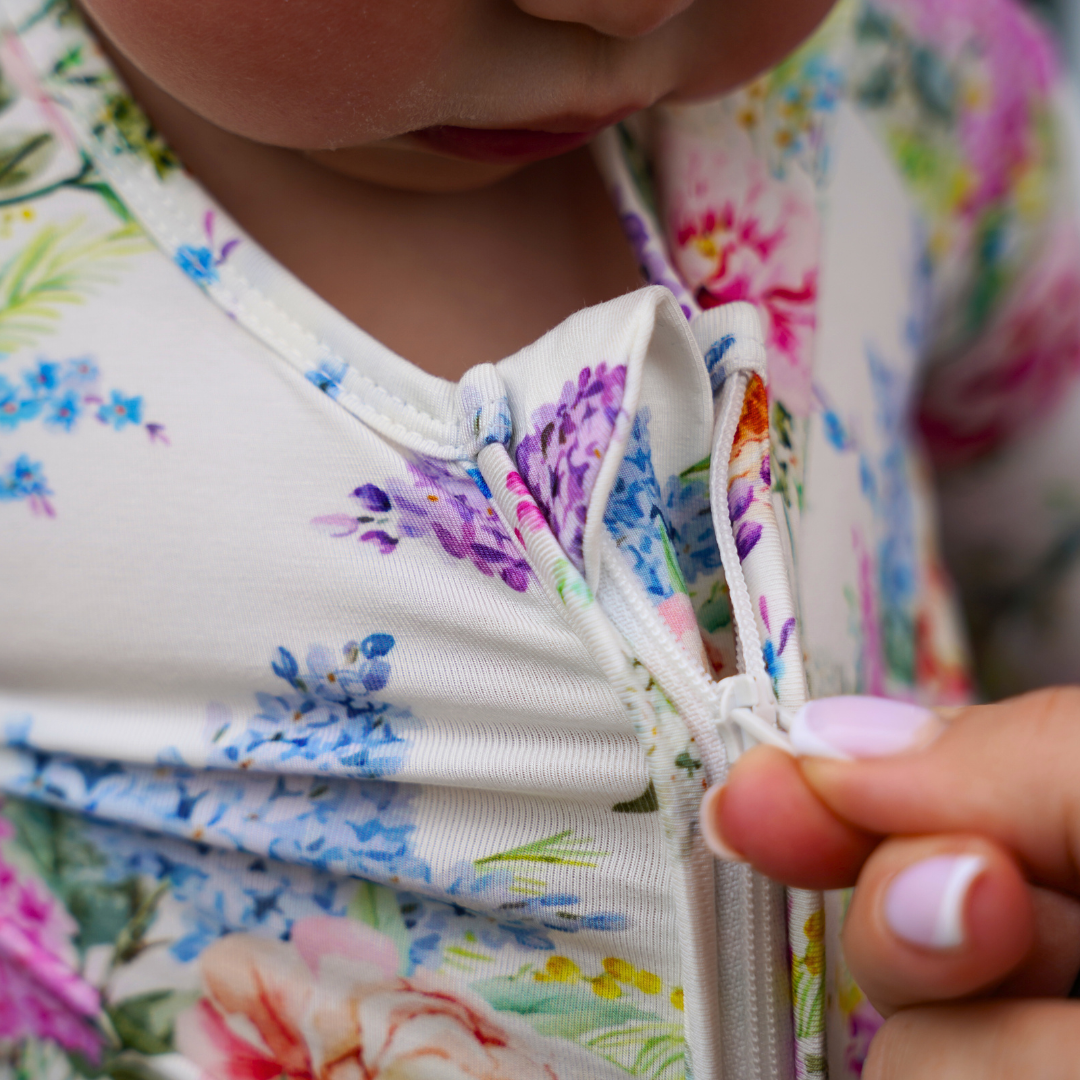 Bamboo Zippy Pajama Wildflower Whimsy