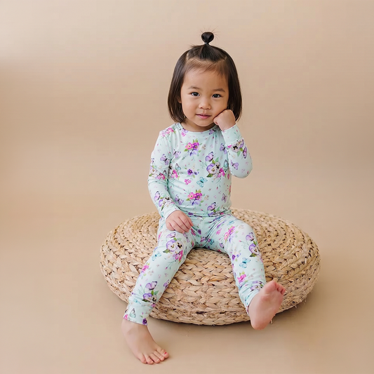 Bamboo Two-Piece Pajama Butterfly Garden