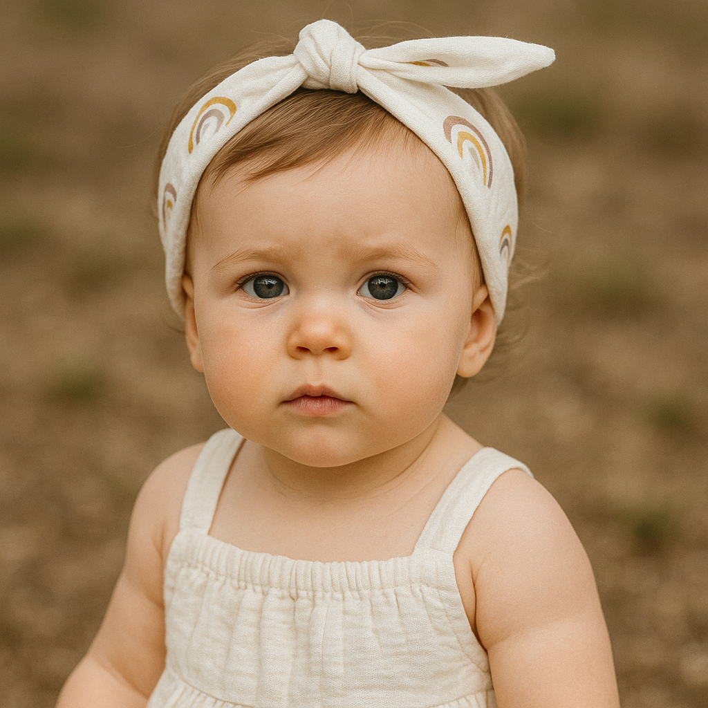 Organic Cotton Headband Earthy Rainbows