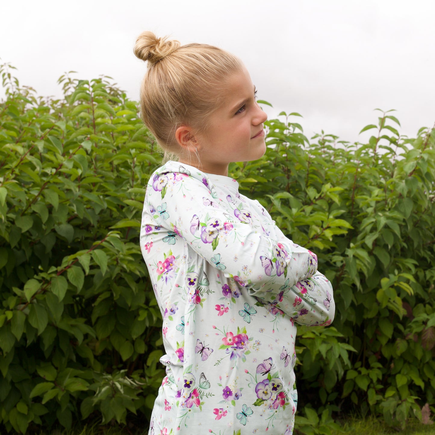 Bamboo Two Piece Pajama Butterfly Garden