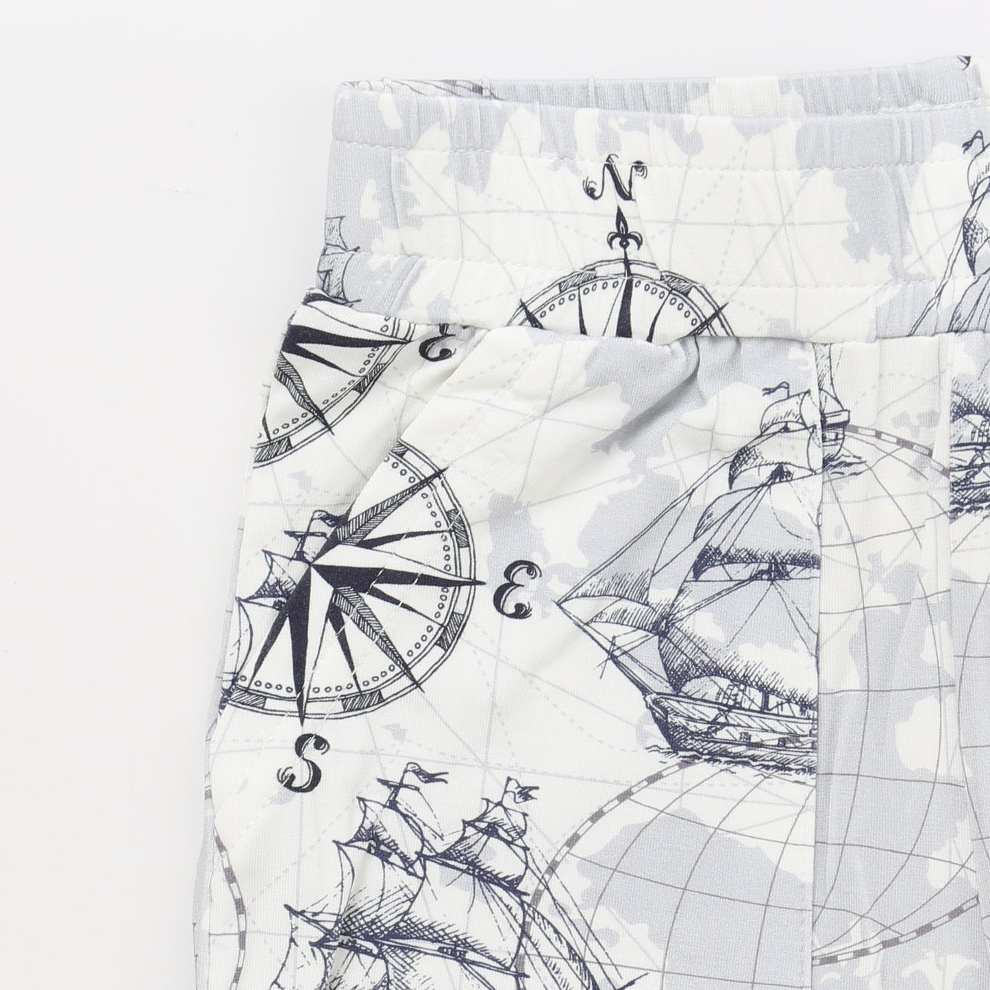 Bamboo Short Sleeve Two Piece Set Sailor