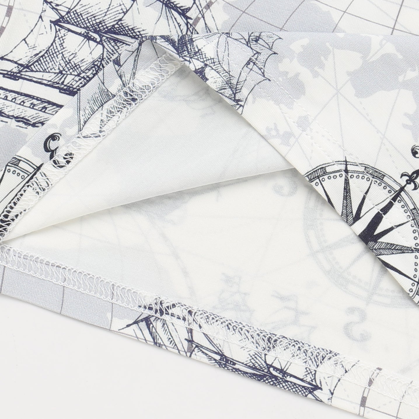 Bamboo Short Sleeve Two Piece Set Sailor