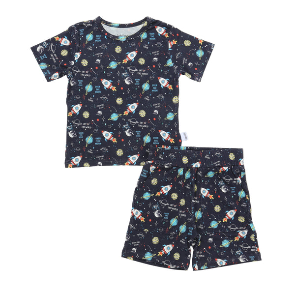 Bamboo Short Sleeve Two Piece Set Galactic Dreams