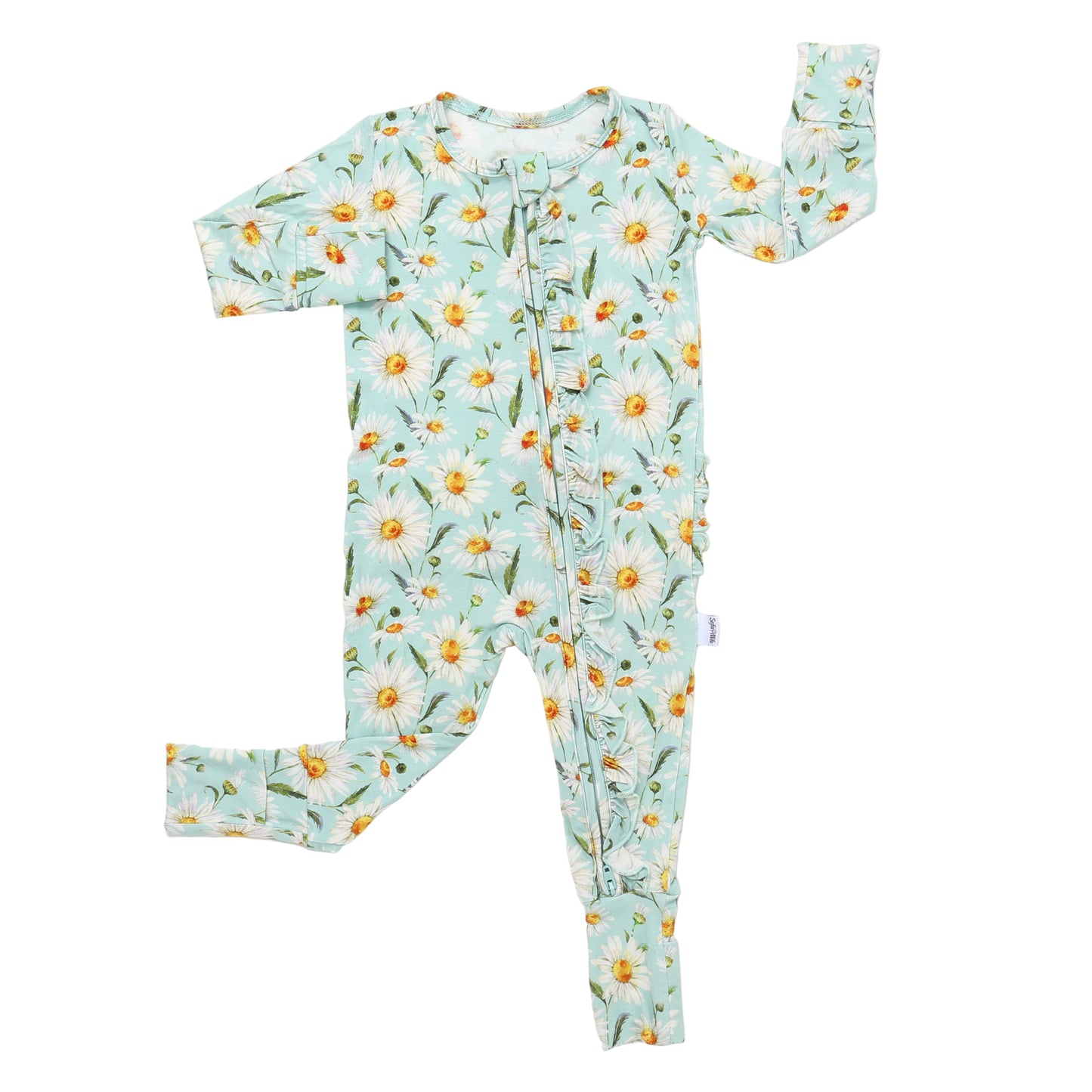 Bamboo Ruffle Zippy Pajama Daisy Dreams