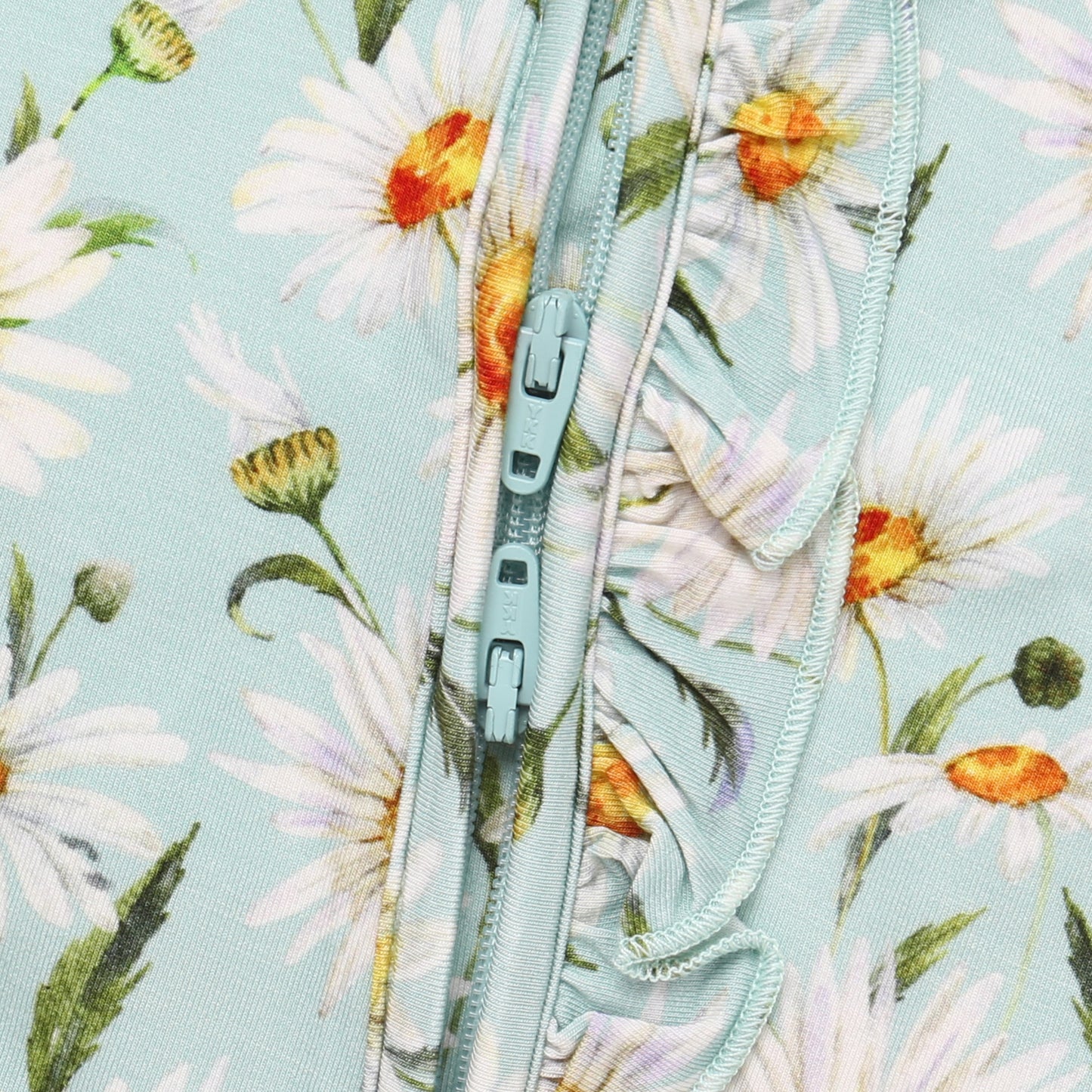Bamboo Ruffle Zippy Pajama Daisy Dreams