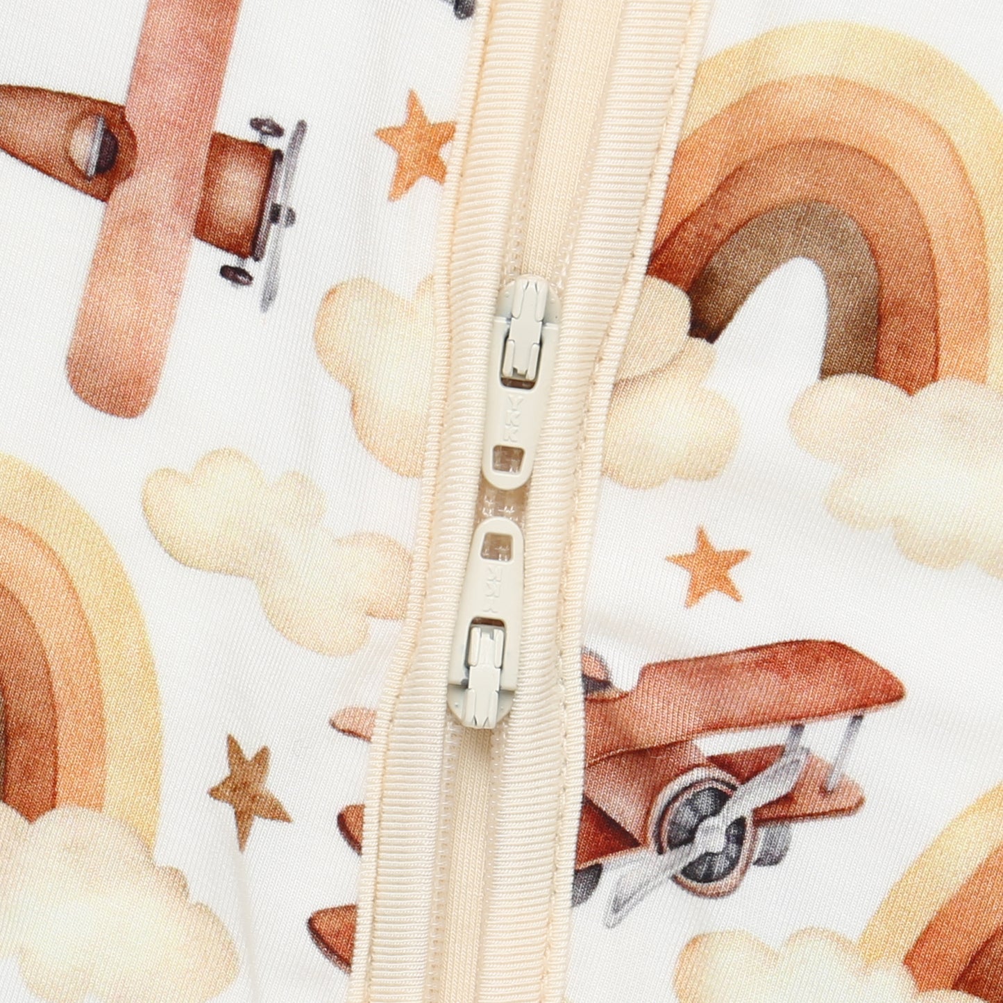 Bamboo Zippy Pajama Neutral Skies