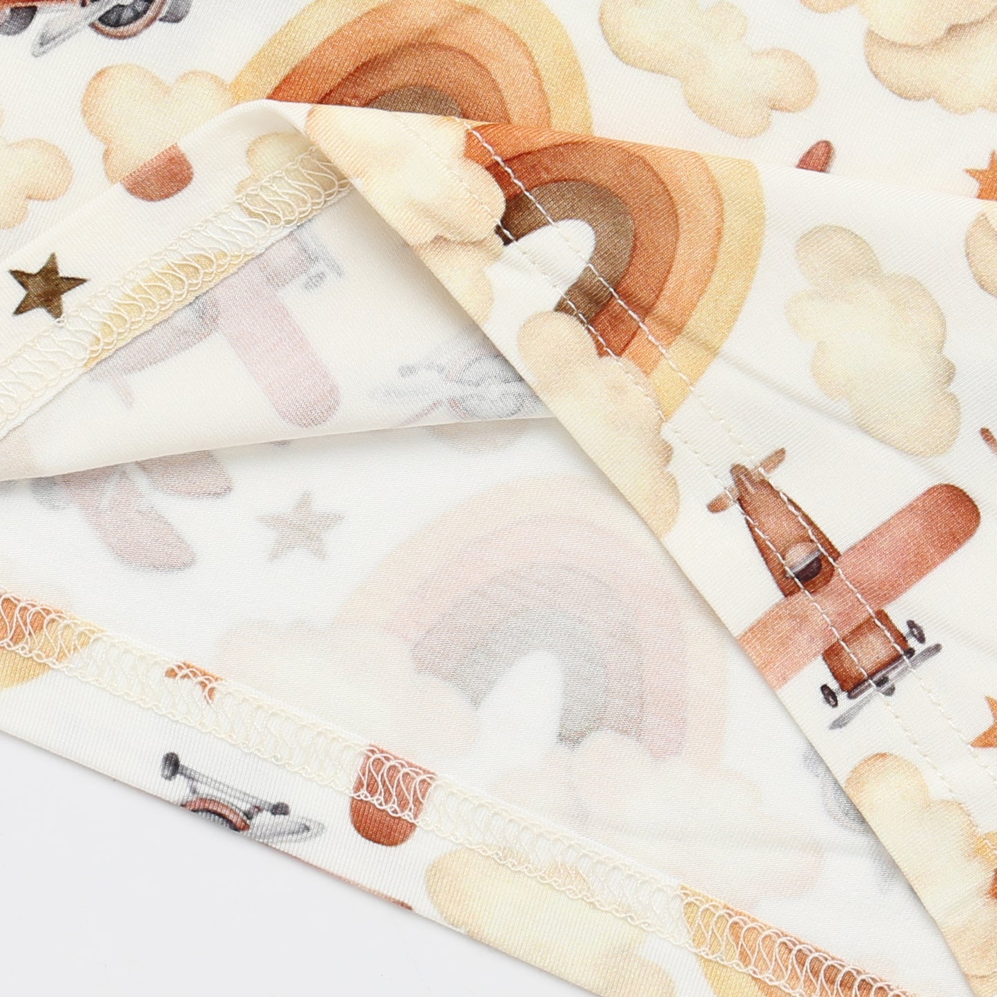 Bamboo Two Piece Pajama Neutral Skies