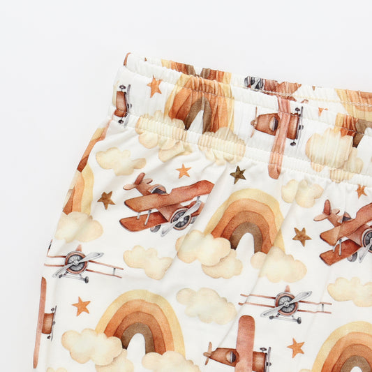 Women's Adult Bamboo Two Piece Neutral Skies