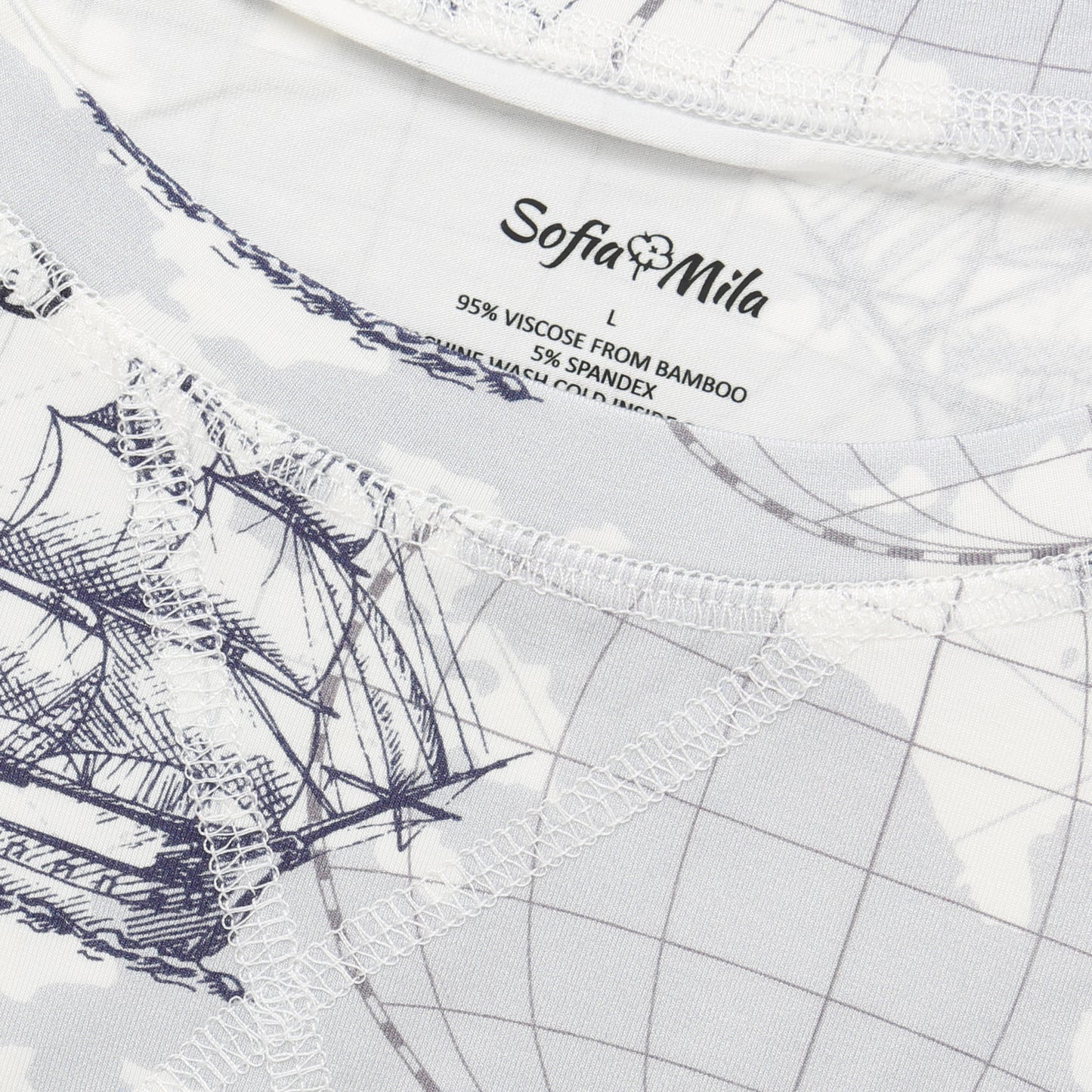 Men's Adult Bamboo Two-Piece Pajama Sailor