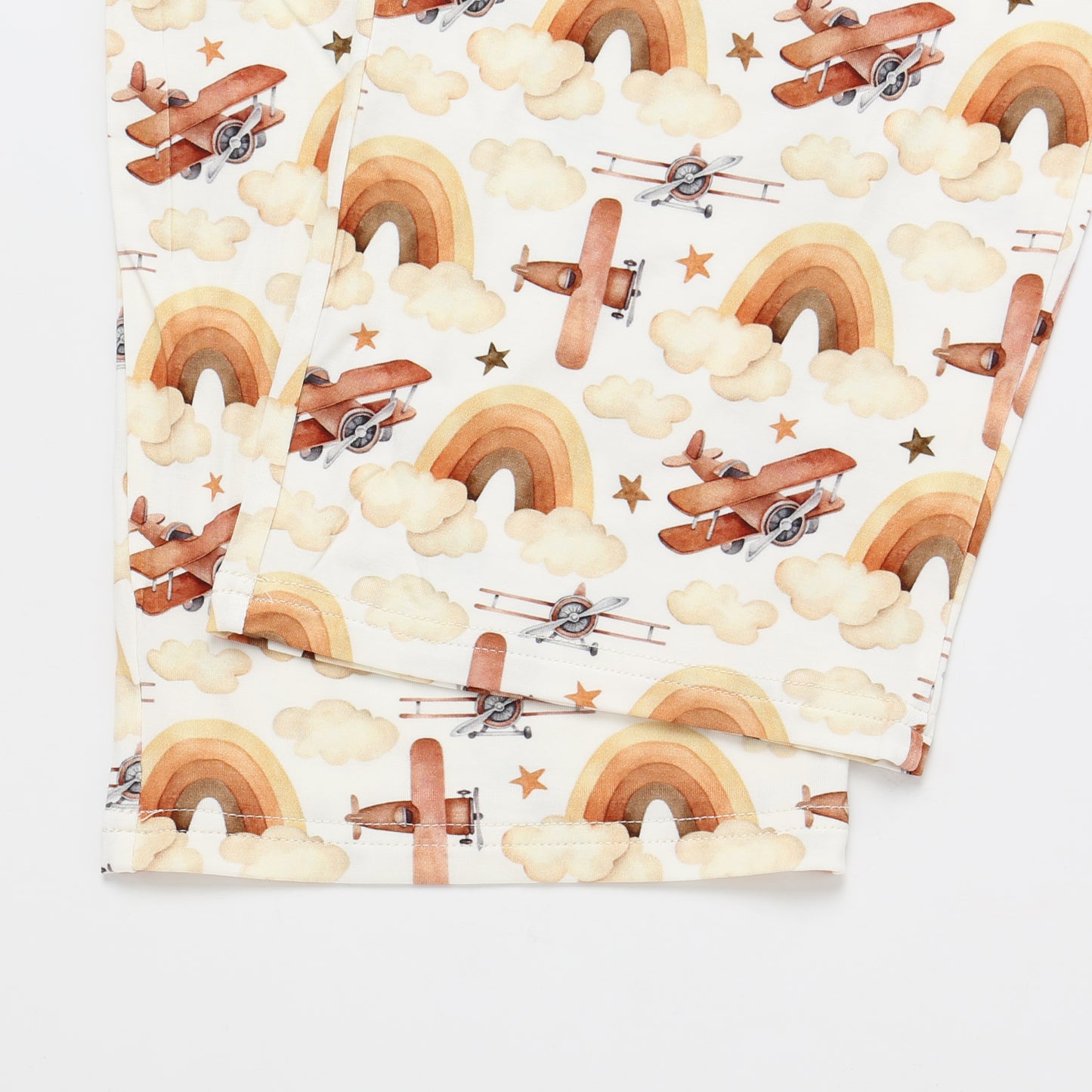 Men's Adult Bamboo Two Piece Pajama Neutral Skies