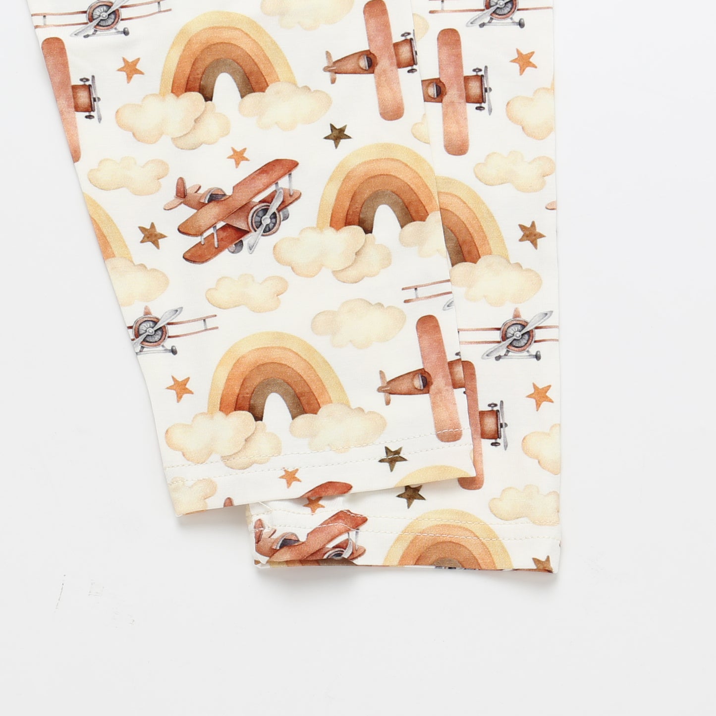 Men's Adult Bamboo Two Piece Pajama Neutral Skies