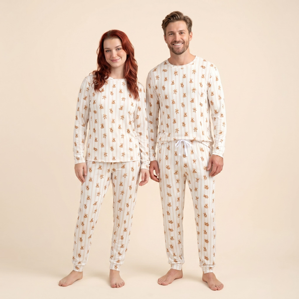 Adult Bamboo Two-Piece Pajama Honey Bear