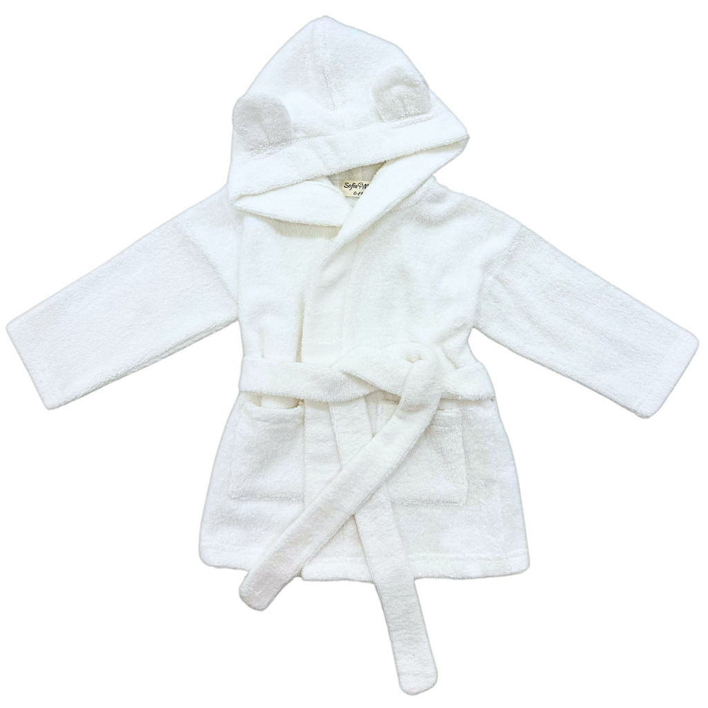 Cotton Bath Robe With Hood for Babies | Bath Collection – SofiaMila