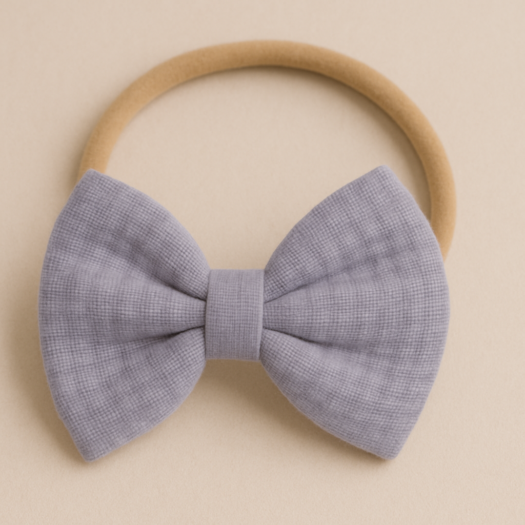 Organic Cotton Muslin Headband For Newborns