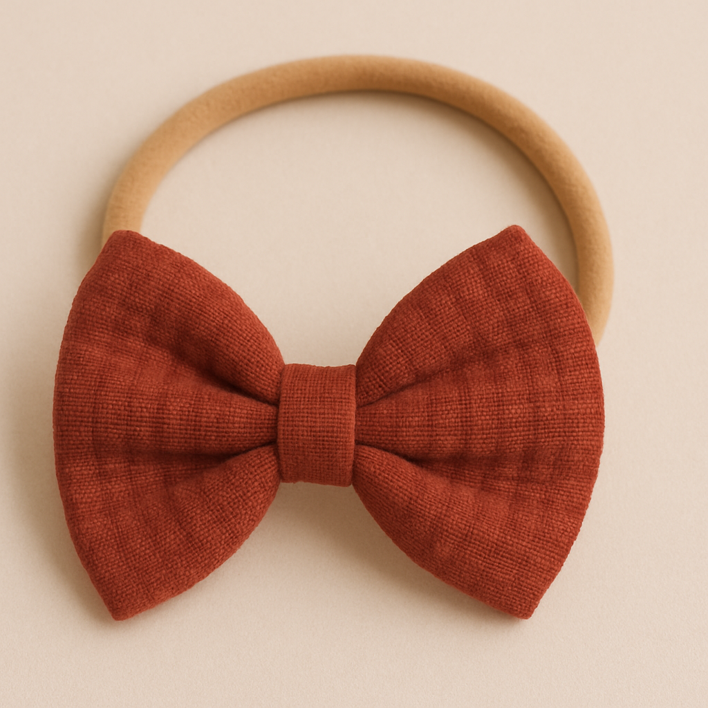 Organic Cotton Muslin Headband For Newborns