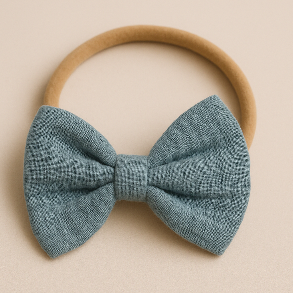 Organic Cotton Muslin Headband For Newborns