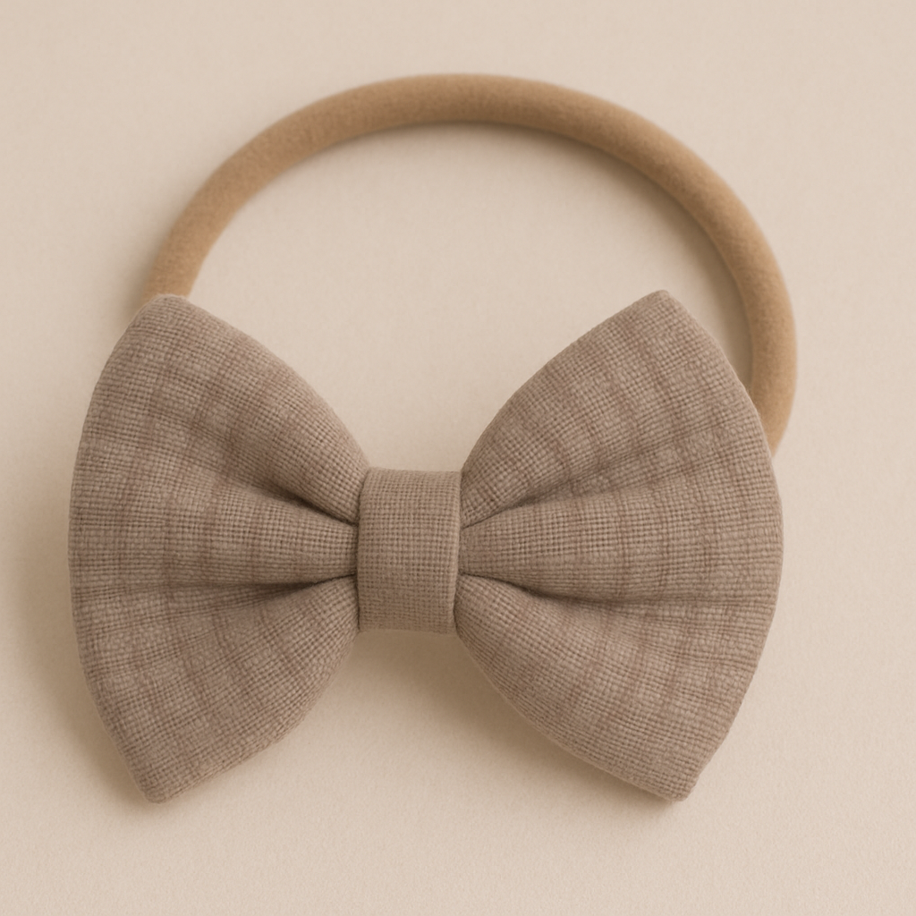 Organic Cotton Muslin Headband For Newborns