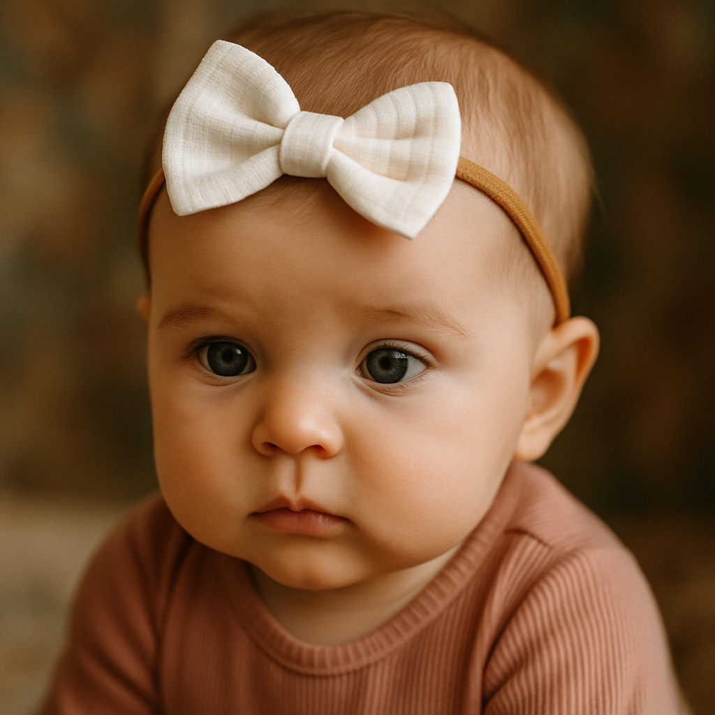 Organic Cotton Muslin Headband For Newborns