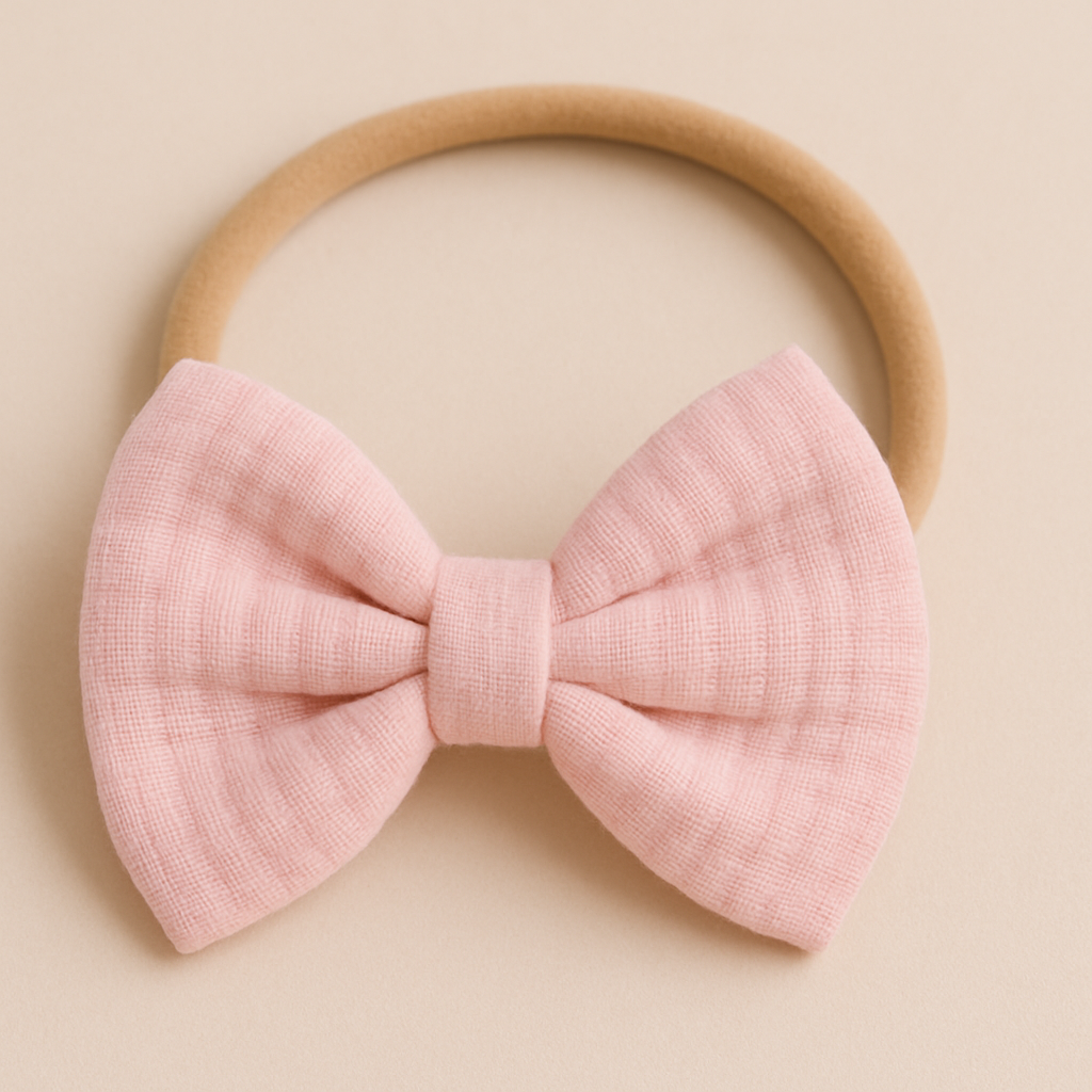 Organic Cotton Muslin Headband For Newborns