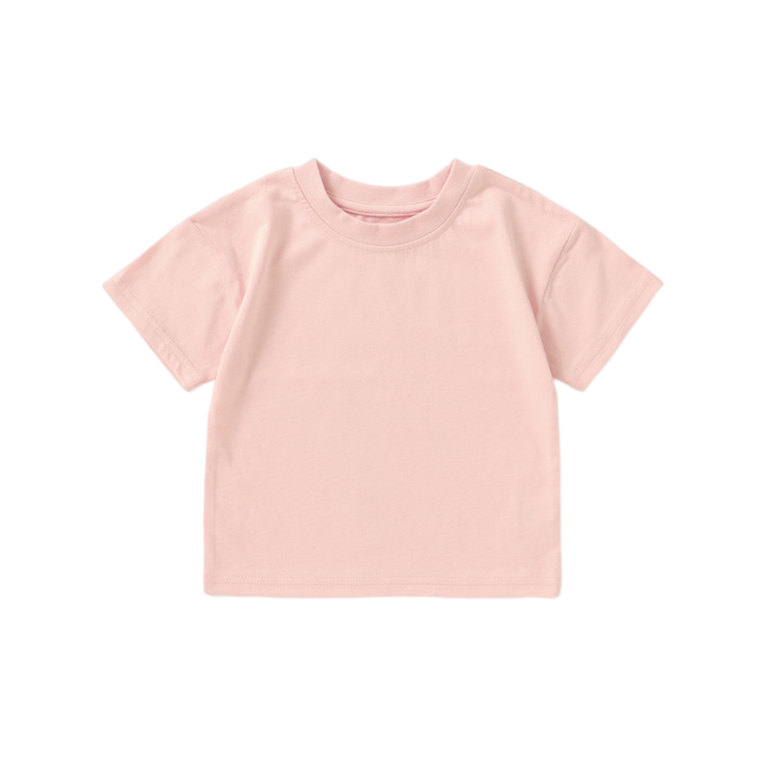 Pink t-shirt on a white background