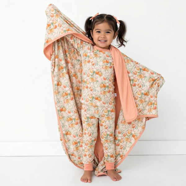 Bamboo Large Blanket Peach Garden