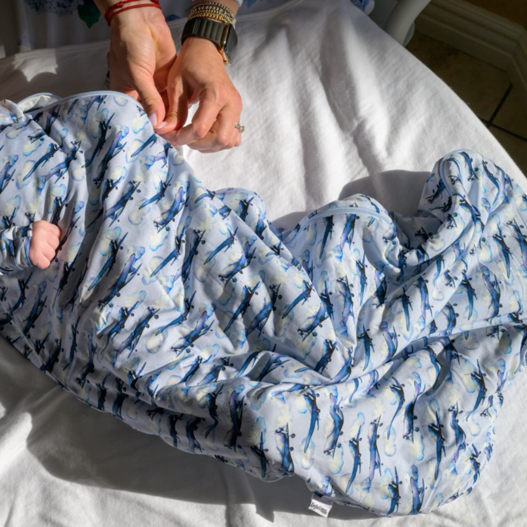 Bamboo Sleep Sack Airplane