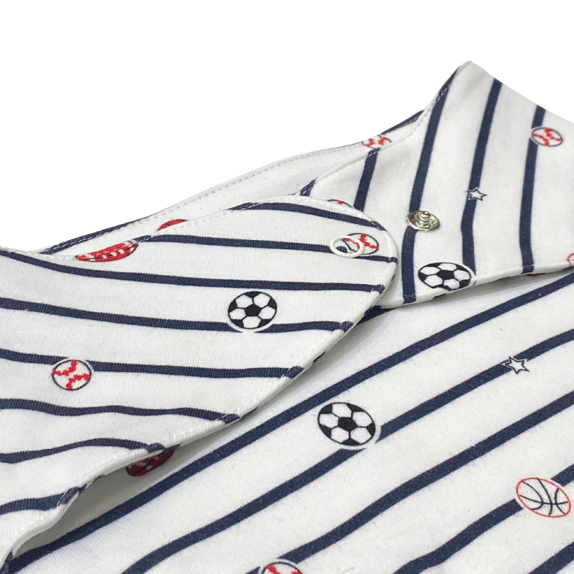 Organic Cotton Double Layer Bib Sports Print - SofiaMila