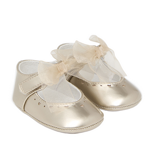 Girls Gold Dressy Mary Jane Shoes for Babies