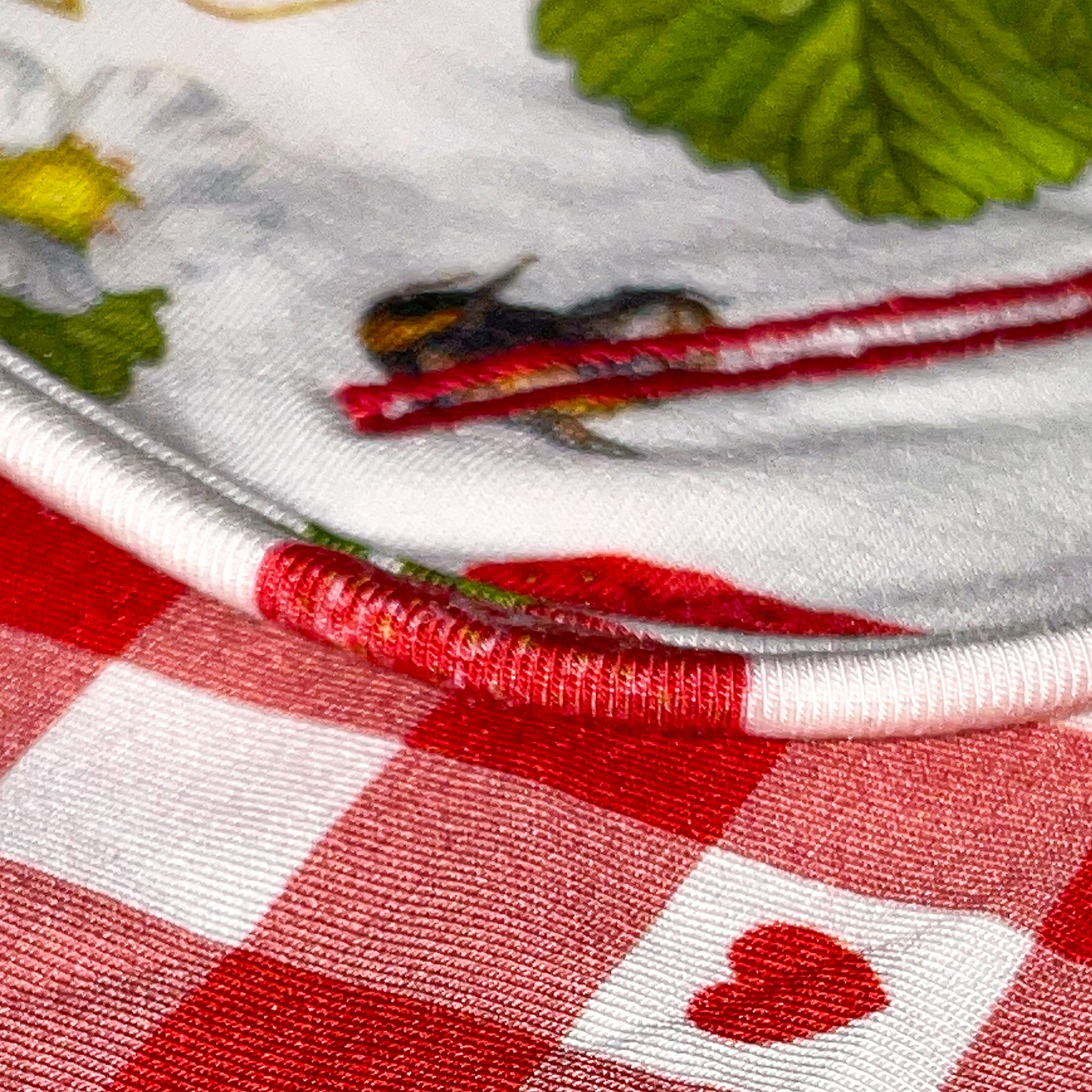 Organic Cotton Pacifier Attachment-Strawberry - SofiaMila