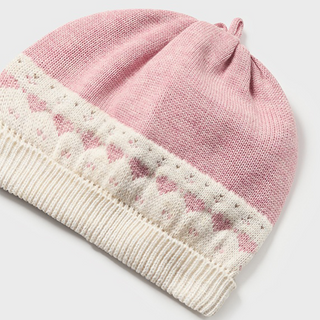 Pink Knit Leg Warmer & Hat Set for Baby Girls
