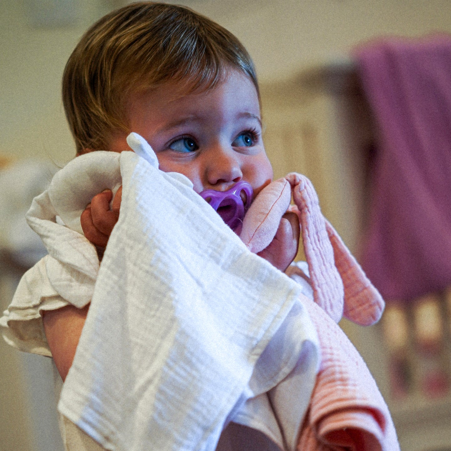 Muslin Lovey Blanket Bunny Toy for Babies and Kids - SofiaMila