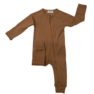 100% Organic Cotton Baby Zippered Romper with Convertible Sleeves - SofiaMila