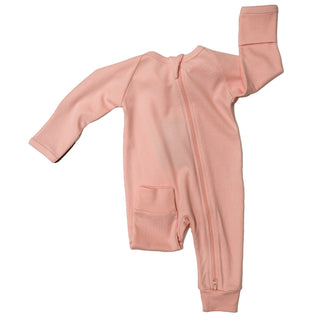 Pink Zippered Bodysuit