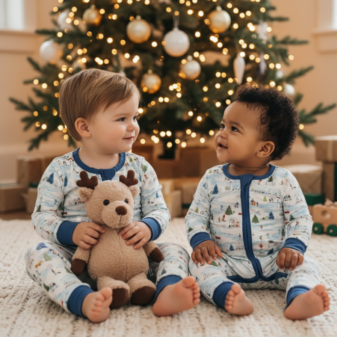 Bamboo Zippy Pajama Winter Village
